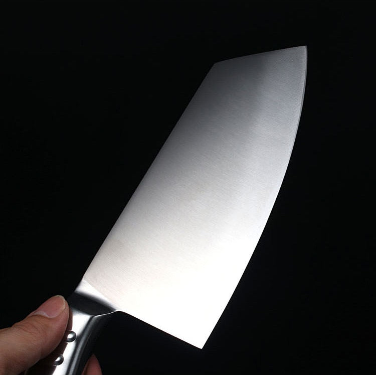Meat cleaver, Thickened Kitchen Bone Chopping Knife 4Cr13 Stainless Steel  Chopper Butcher Knife Multifunction Heavy Powerful Tool for Bones Cleaver
