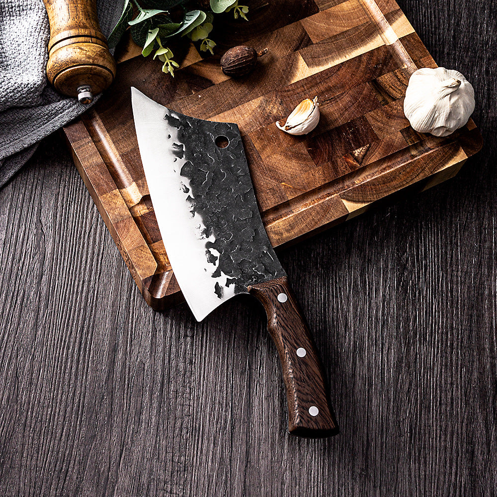 8 Inch Stainless Steel Chef Knife With Walnut Wood Handle - Made