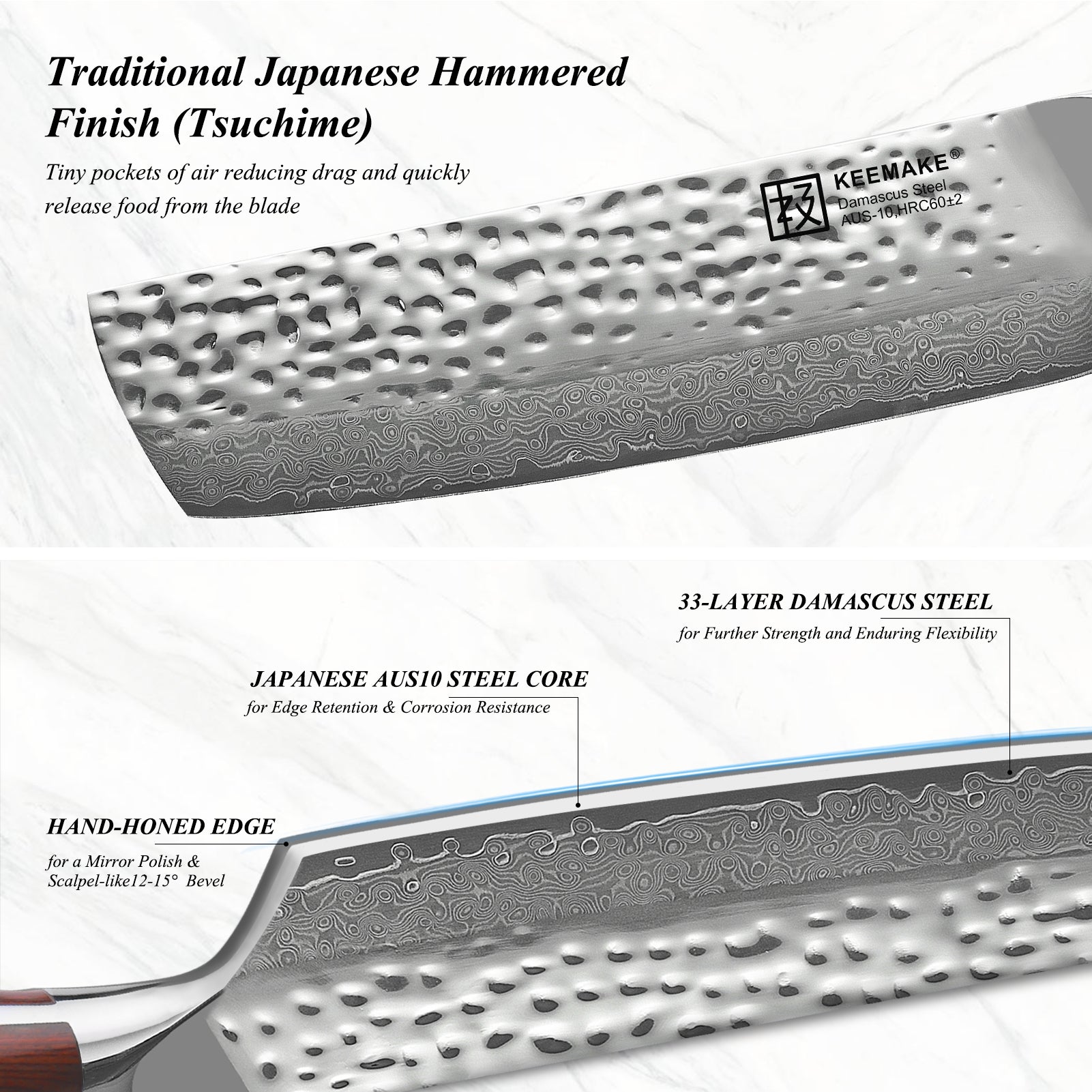 Elegant 7-Inch Damascus Steel Nakiri Cleaver Knife – Cleaver-Market